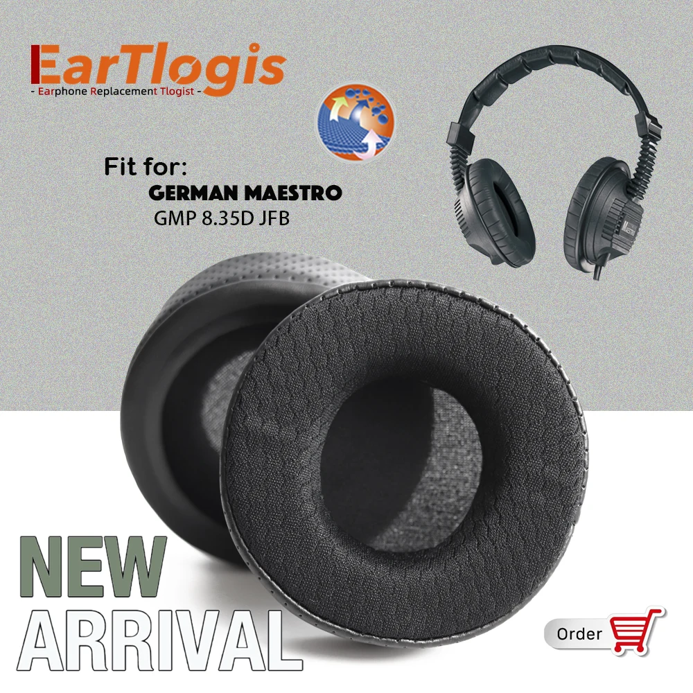 EarTlogis New Arrival Replacement Ear Pads for German MAESTRO GMP 8.35D JFB Headset Earmuff Cover Cushions Earpads