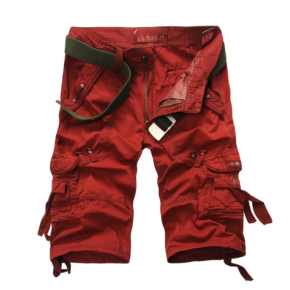 Männer Casual Shorts Sommer Military Cargo Shorts Herren Taktische Shorts Multi-Tasche Herren Cropped Hosen Männer Baumwolle Plus Größe 42