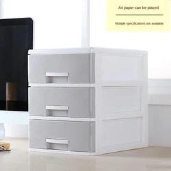 Office Desk Storage Plastic A4 Paper Rack File Sundries Locker Box Desktop Organizer Pen Holder Accessories