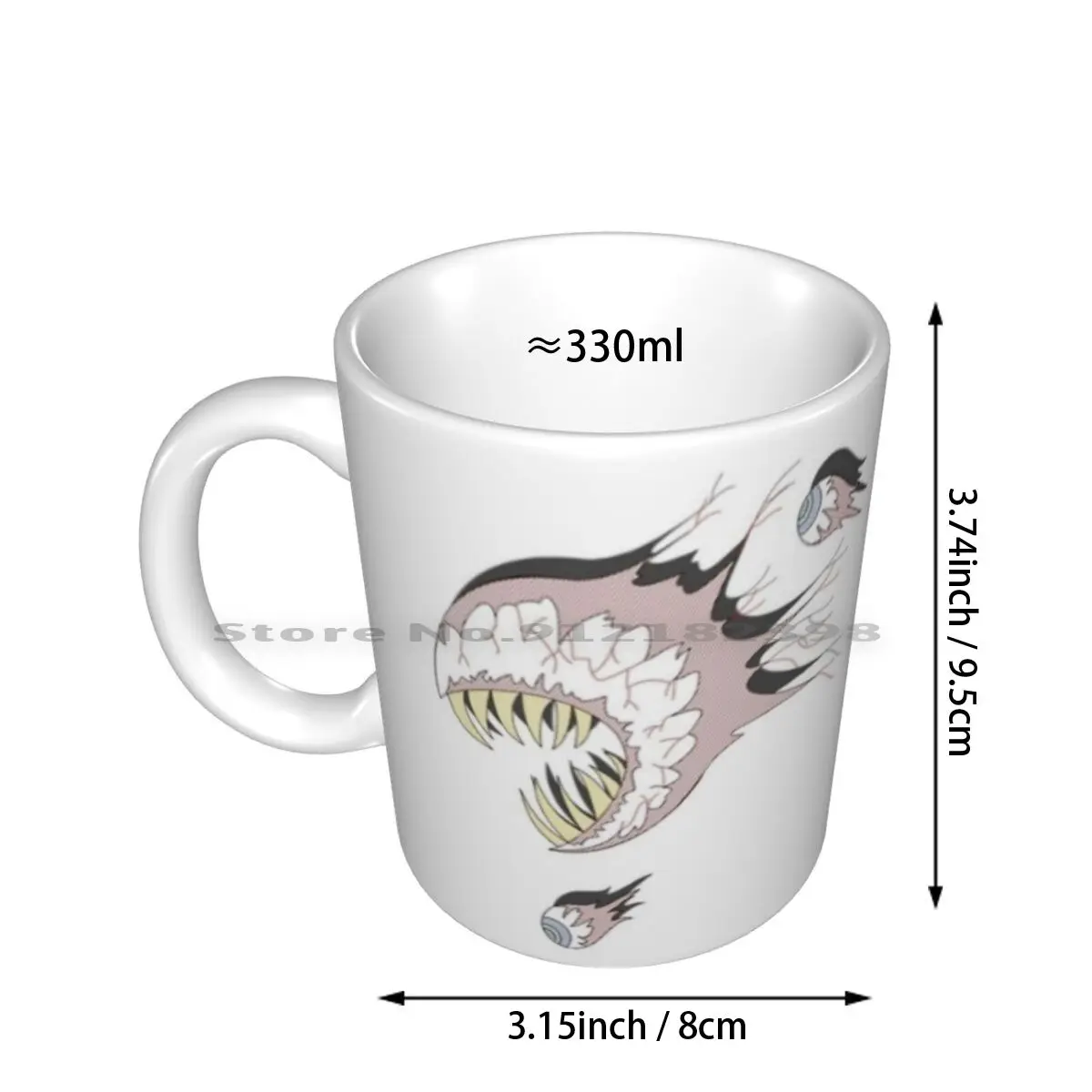 Eye Of Cthulhu Ceramic Mugs Coffee Cups Milk Tea Mug Eye Of Cthulhu Eye Cthulhu Terraria Sandbox Game Gamer Fight Teeth Eyes