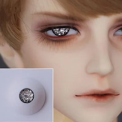 BJD doll simulation eye ball size fashion pressure eye ball 14mm16mm18mm small iris platinum pupil shining a variety of colors