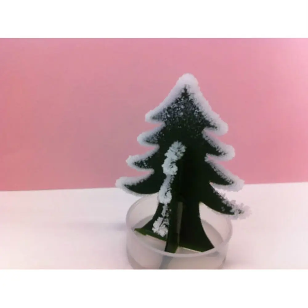 Magic Christmas Tree Crystal Flowering Christmas Tree Colorful Mini Christmas Tree New Year Toys Children Kids Gift Desktop Deco