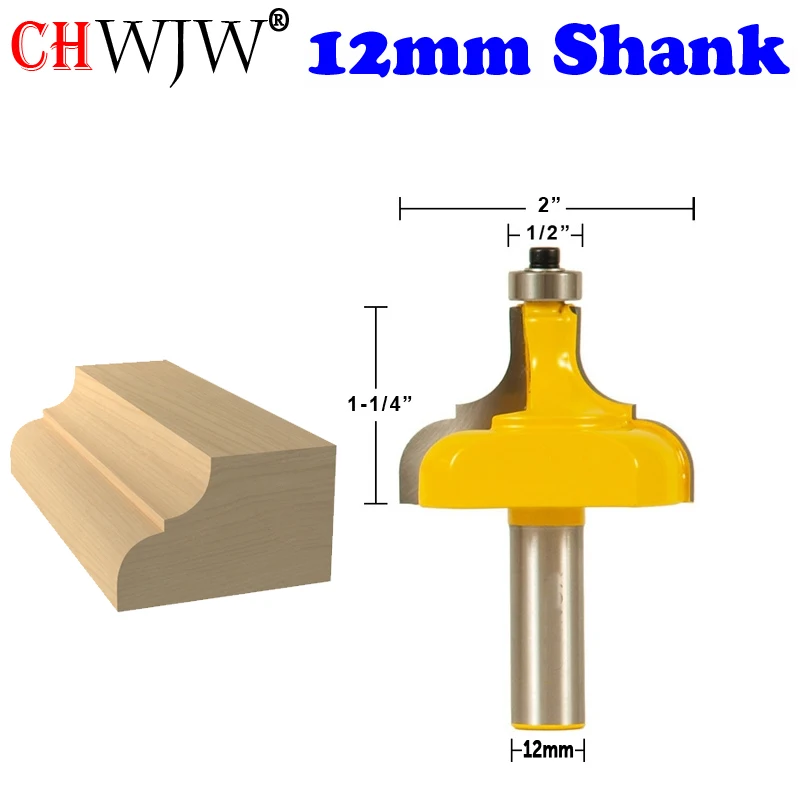 Chwjw-木工工具、ステップウサギ、額縁、成形、テノンカッター、シャンク、12mm、12.7mm、1〜3個用のルータービットコンプリートセット