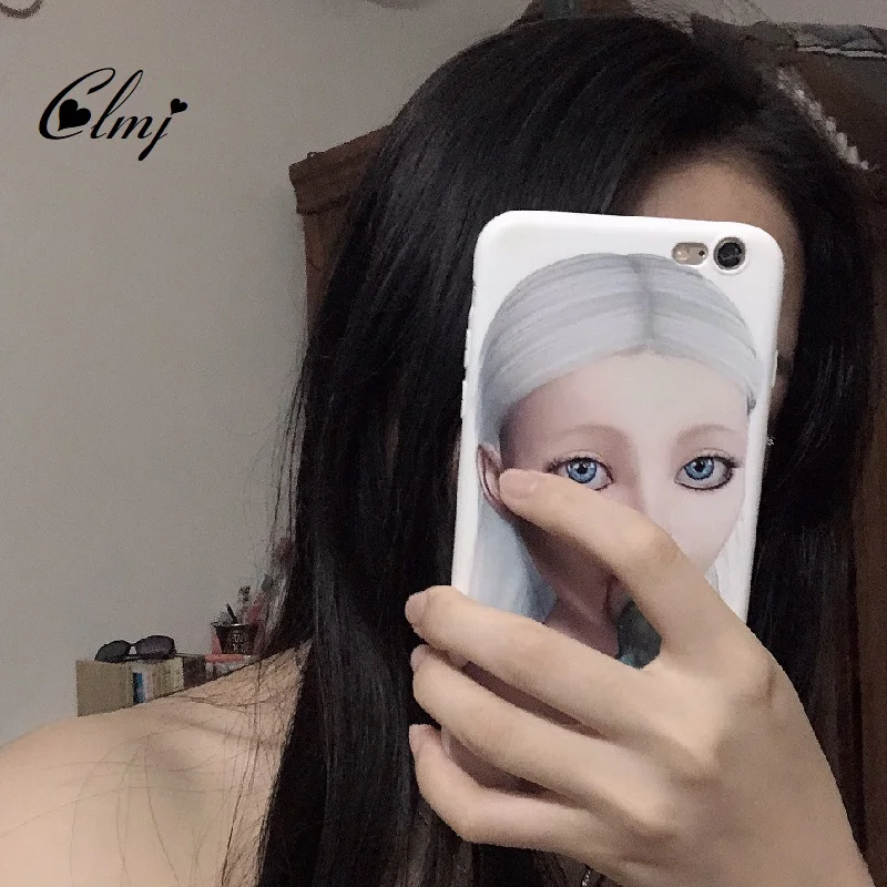 Clmj Cool Girl Punk Y2K iPhone 11 Case For iPhone 13 Mini 12 X XR 7 8 Plus XS Cute Girl Case For iPhone 14 Pro Max Ins Gift 2021 - náhled 2