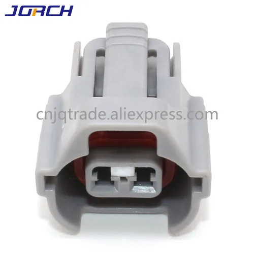 Imagen 2 del producto 10 juegos de 2 pines 15316989   Conector Nippon Denso con cerradura frontal blanca para inyector de combustible 6189-0670 con terminales y gomas