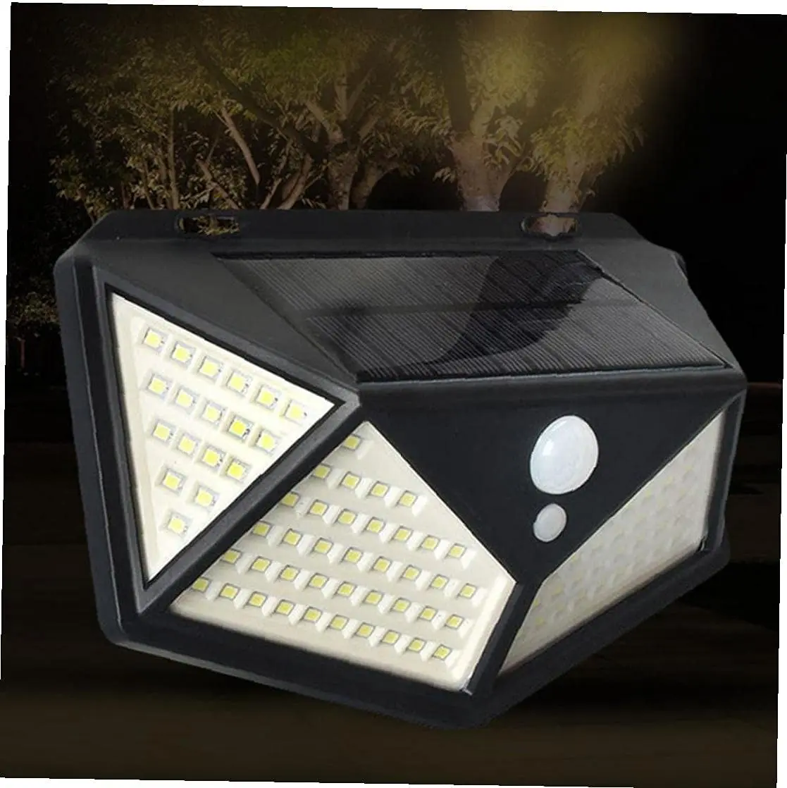 

Outdoor 100 LED solar Lights Reflector 3 Lighting Modes Motion Sensor Security Lights,Waterproof Solar Powered lamp