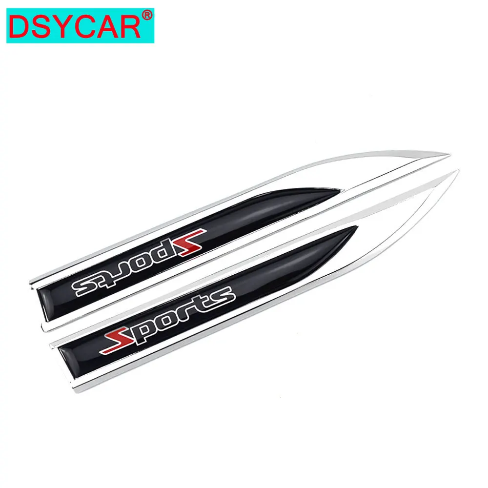 

DSYCAR 1 пара, Металлическая Эмблема для спортивного автомобиля, боковых крыльев