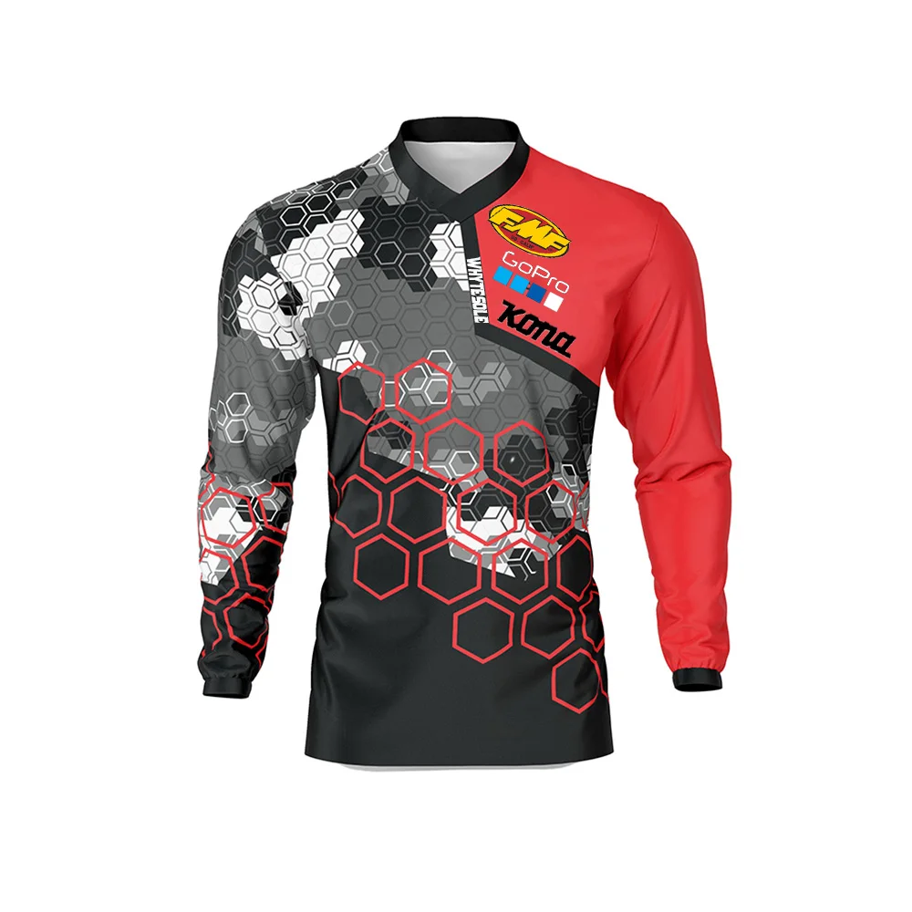 2022 team custom bike downhill jersey enduro motocross mx dh mtb GP Mountain moto BMX cycling  jersey T-Shirt Bicycle Clothes