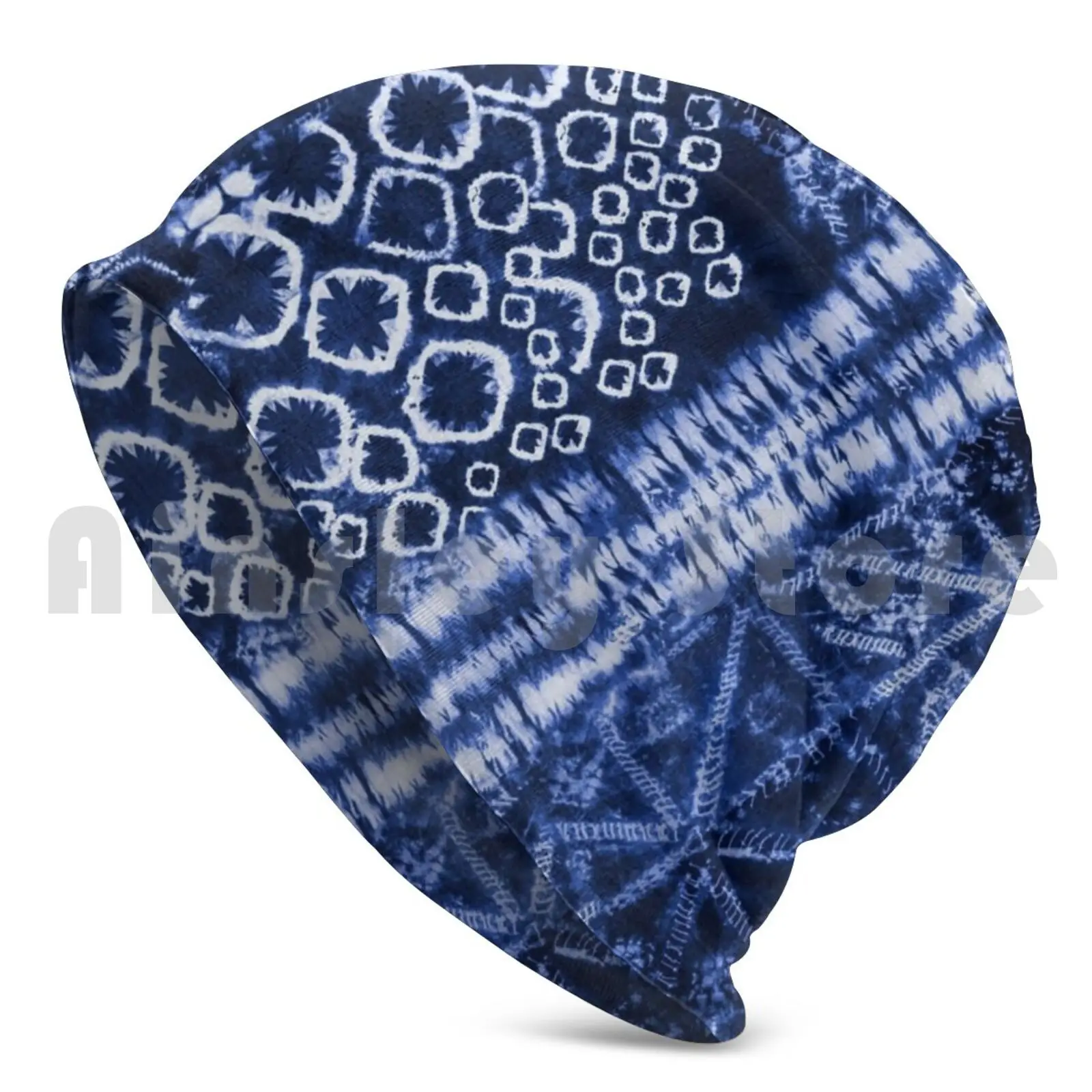 Deep Sea Blue Shibori Tie-Dye Hat 2599 Hat Tie Dye Rainbow Acid Swirl Twirl Rollercoaster