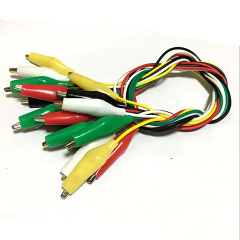 Double-headed cable, alligator clip, test cable, repair, link cable, total length 46CM