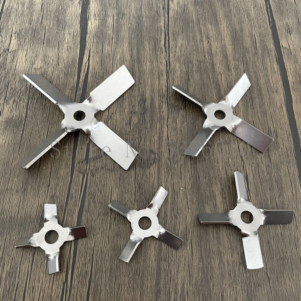 For lab mixer equipment 1pcs 304 stainless steel Four-blade propeller,Stirring push up the material cross paddler