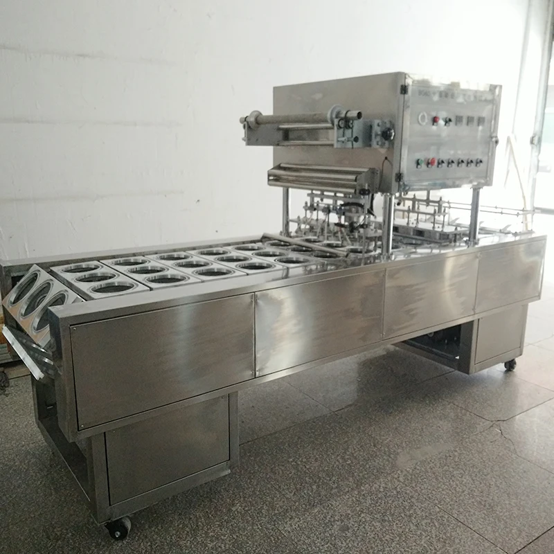 Automatic plastic cup sealing machine tray sealing machine Drink Coffee Milk tea cup sealing machine jelly Milk tea Yogurt Drink