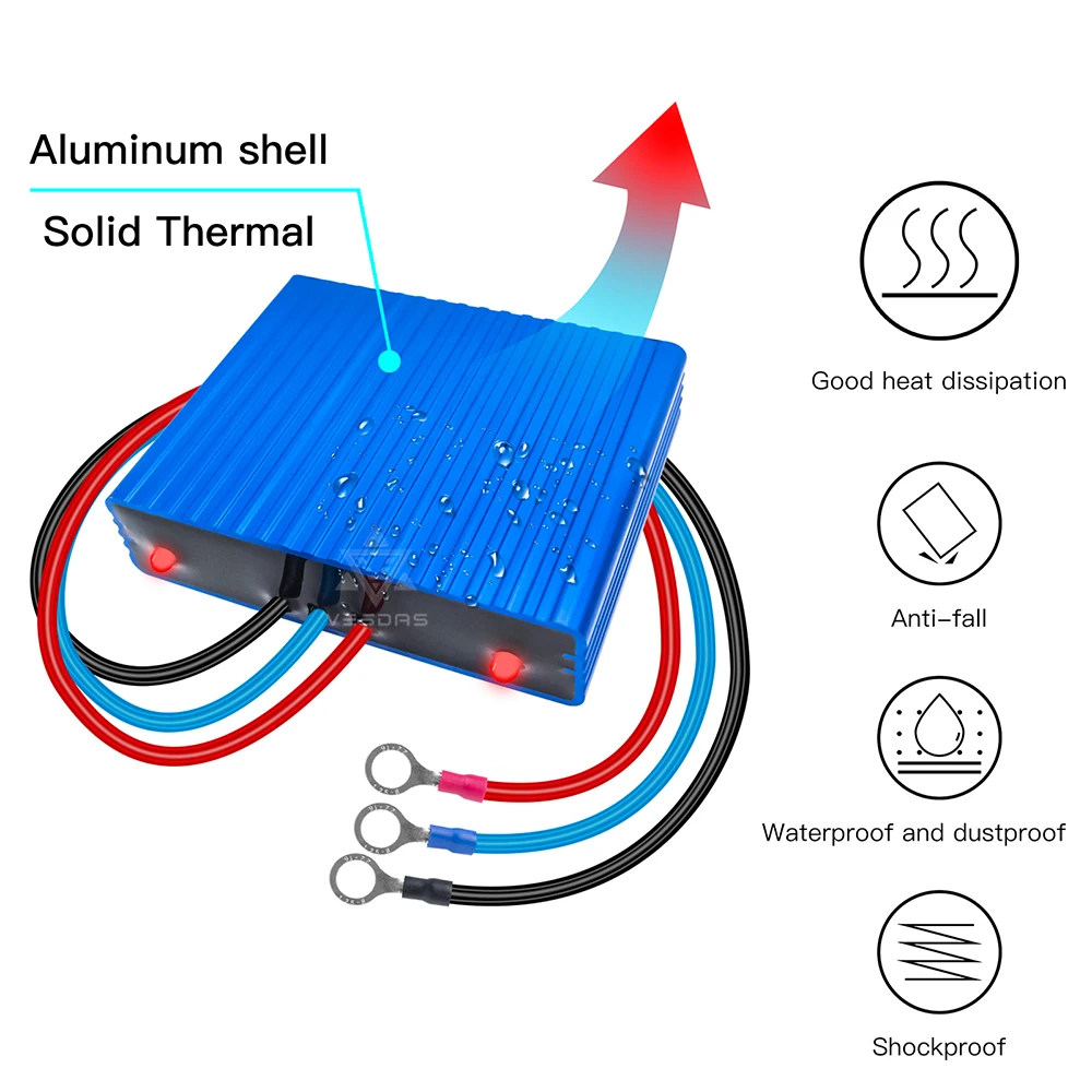 Imagem -06 - Mppt 12v 24v 48v 3000w Vento Solar Híbrido Controlador de Carga Regulador para Painel Solar Turbina Eólica para Lifepo4 Lítio Chumbo Ácido