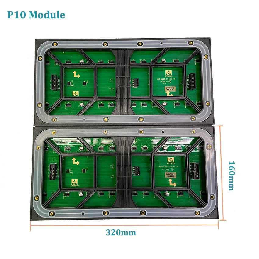 P10 RGB Panel HD Screen 32*16 Dot Matrix Outdoor SMD Led Module 320*160mm LED Display Wall P4 P5 P6 P8 P10 Video Wall Panel