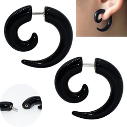 PAIR Acrylic Fake Ear Plug Sprial Expander Piercing Internally Thread Cheater Tunnel Plug Strecther Gauge Earring Body Jewelry