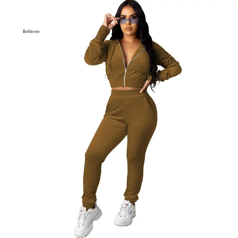 Velvet Two Piece Set Women Rave Festival Clothing Full Sleeve Hooded Short Coat And  Elastic Waist Biker Short Velour Tracksuits