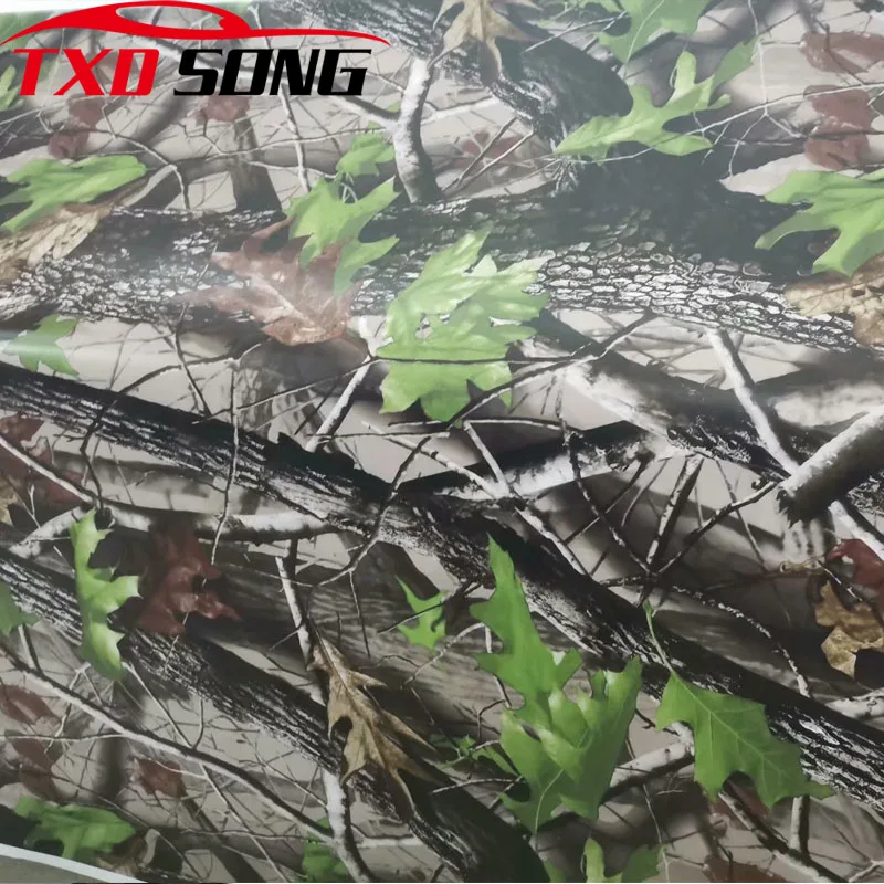 TXD Film For Wrapping Self-adhesive Real tree Gun Wrap Camo Real-Tree Vinyl Film With Air Bubble Free Car Sticker Decal