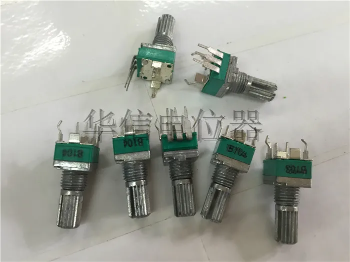 5pcs Precision potentiometer R09 vertical bowl single B503 B50K 15MM flower axis