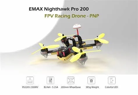 EMAX Nighthawk Pro 200  F3 Quadcopter PNP 4 Axis FPV Racing Drone with Camera  F3 Flight Controller