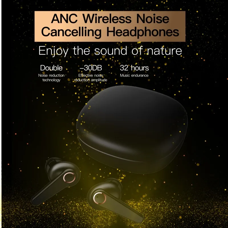 ANC Noice Cancelling Wireless Bluetooth Earphones G07 TWS HD Call Earbuds IPX7 Waterproof Sport Headset With Microphone