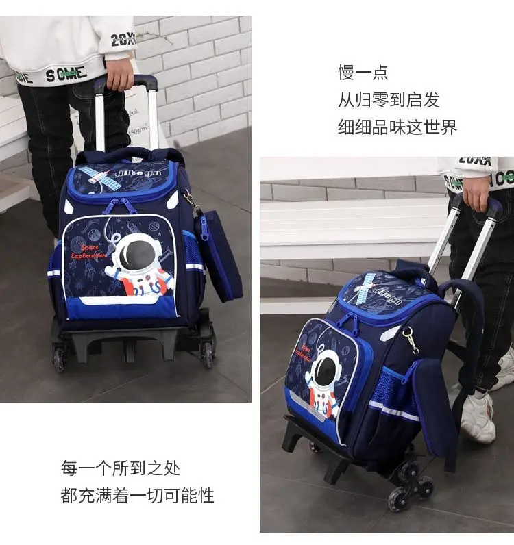 School Rolling Backpacks Bag for Boys School Trolley Backpack for Boys wheeled School Bag for kids School Trolley bag On wheels