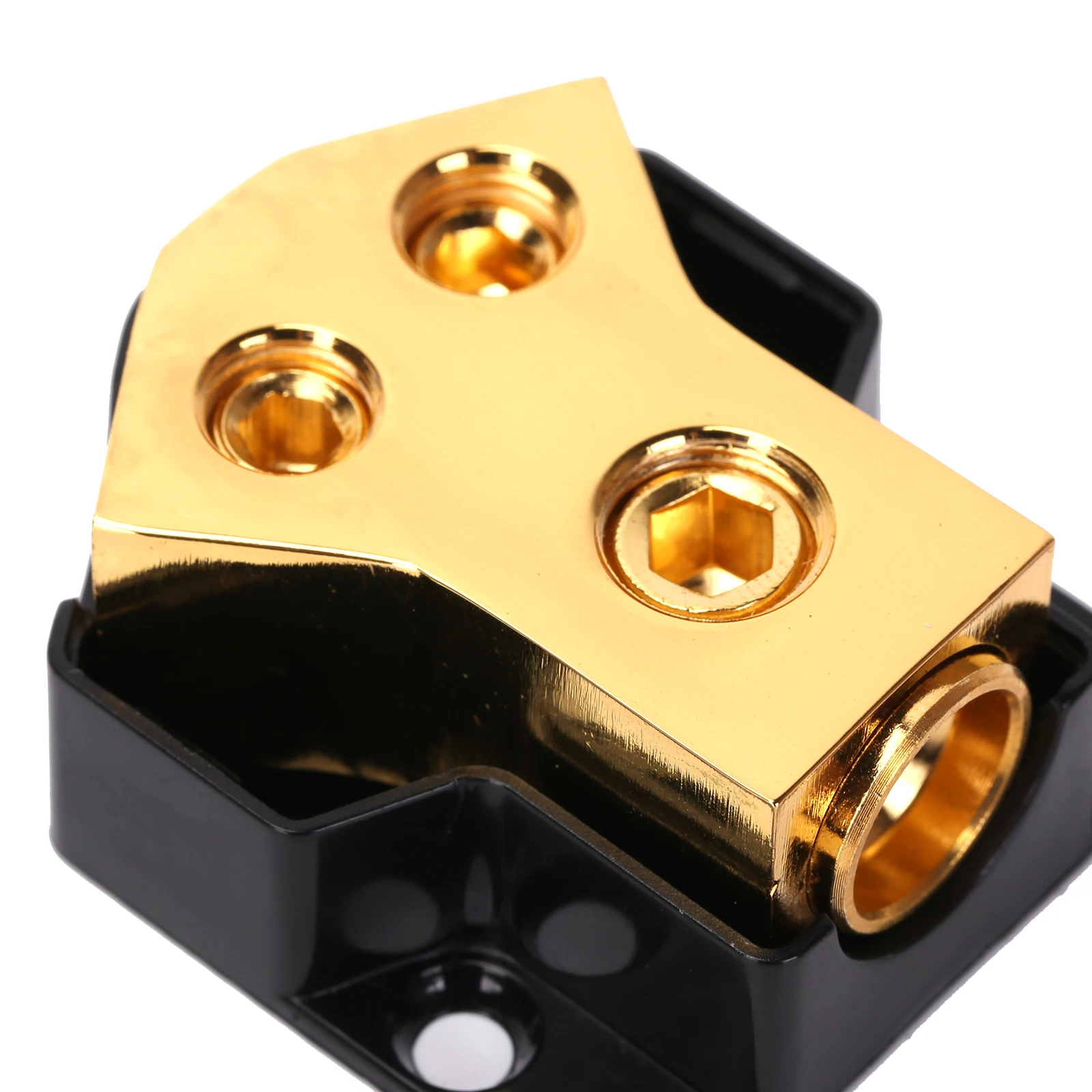 Amp Copper Power Distribution Block  2 Gauge In 4 Gauge Out  For Car Audio Splitter Ground Distribution Connecting Block
