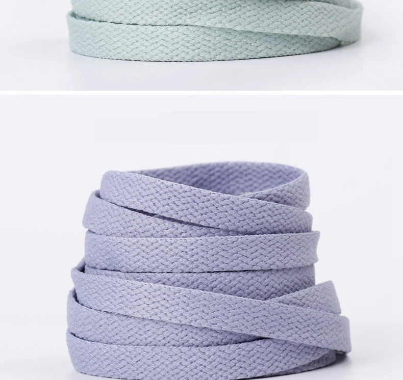 1 Pair 4 Colors Air Force One Sneakers Shoelaces AF1/AJ Shoe Laces Cotton Flat Shoe Lace 120/140/160 CM Laces for Shoes Shoestri