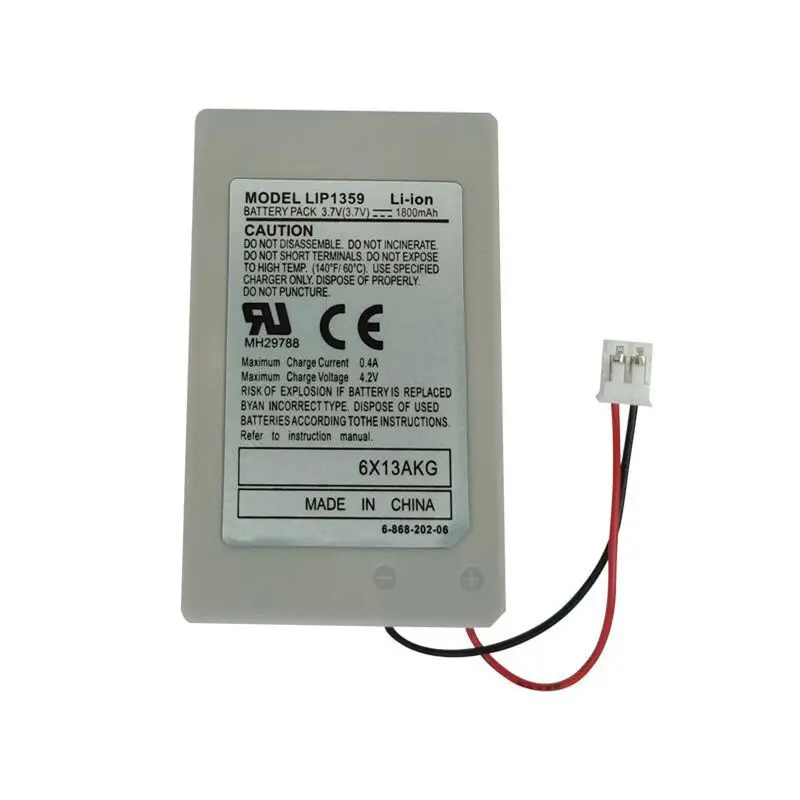 بطارية بديلة لوحدة تحكم PS3 ، 1800 مللي أمبير ، حزمة كابل شاحن بيانات USB ، لوحدة تحكم PS3