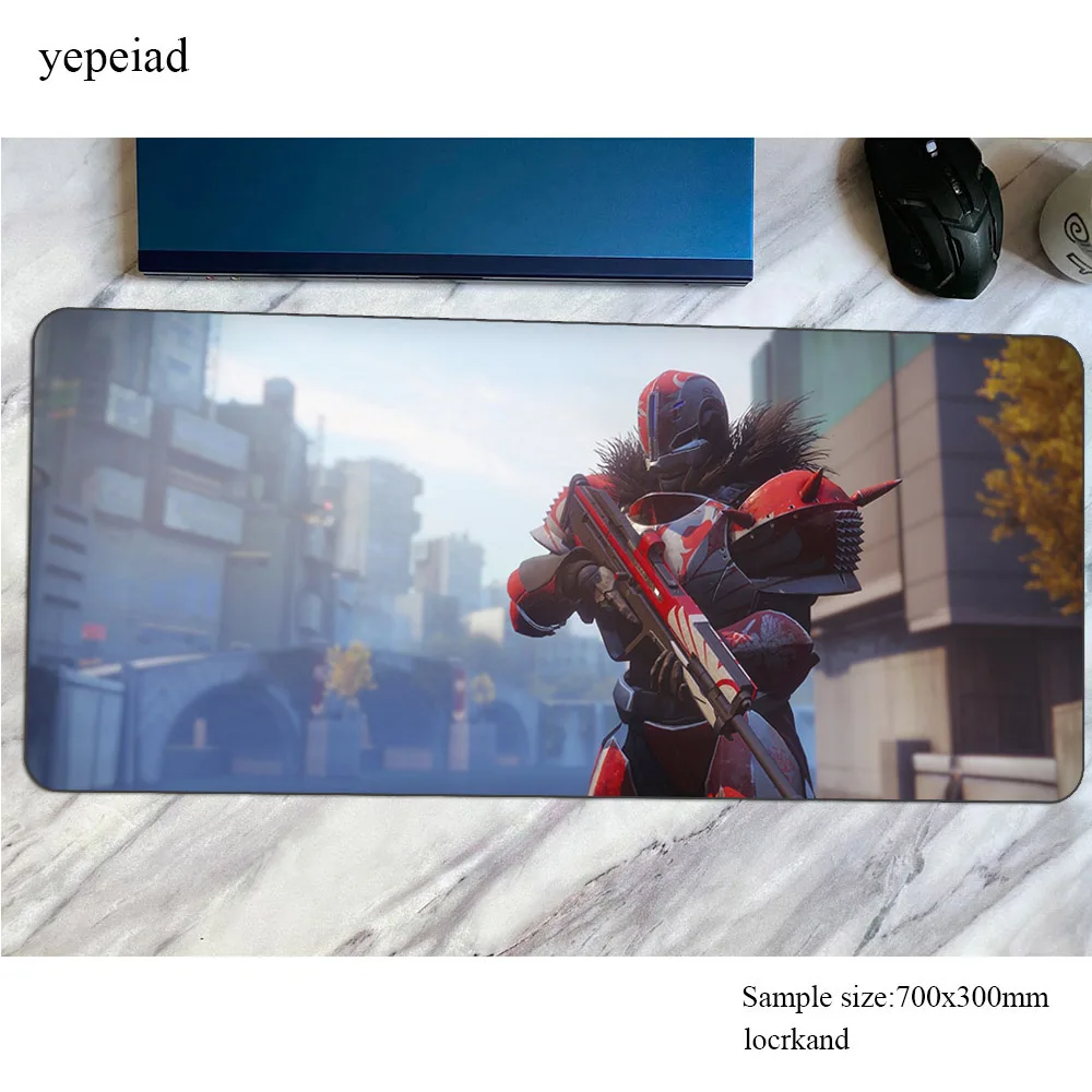 Destino 2 mousepad teste padrão de massa mousepads 900x400x3mm gaming mousepad gamer casa personalizado almofadas de mouse teclado