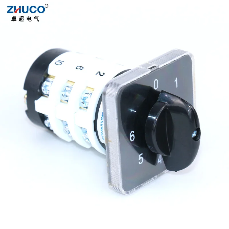 ZHUCO SZL9-20/0-6.3 20A 7 Positions 12 Terminals GLE-9 Selector Rotary Cam Switch Used For Welder And Ultrasonic Applications