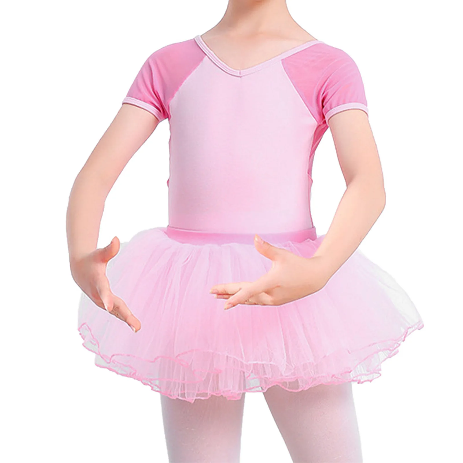 

Girls Ballet Tutu Dress Kids Gymnastics Tulle Skirted Leotards Pink Black Swan Ballet Costumes With Mesh Tutus Hot sales