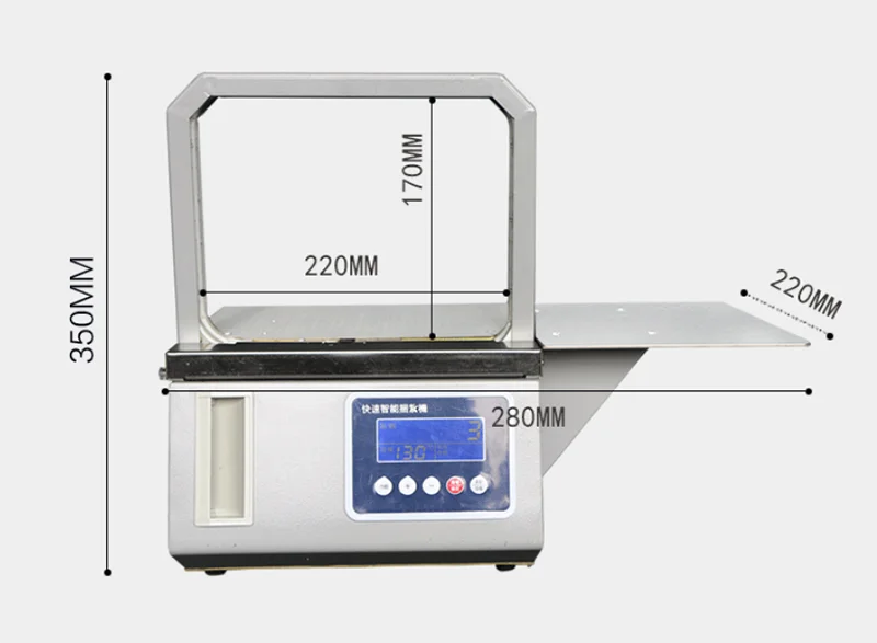 Imagem -05 - Máquina Automática de Empacotamento de Fita Opp de Derretimento Quente Máquina de Cintas de Vegetais Máquina Inteligente de Amarrar Notas