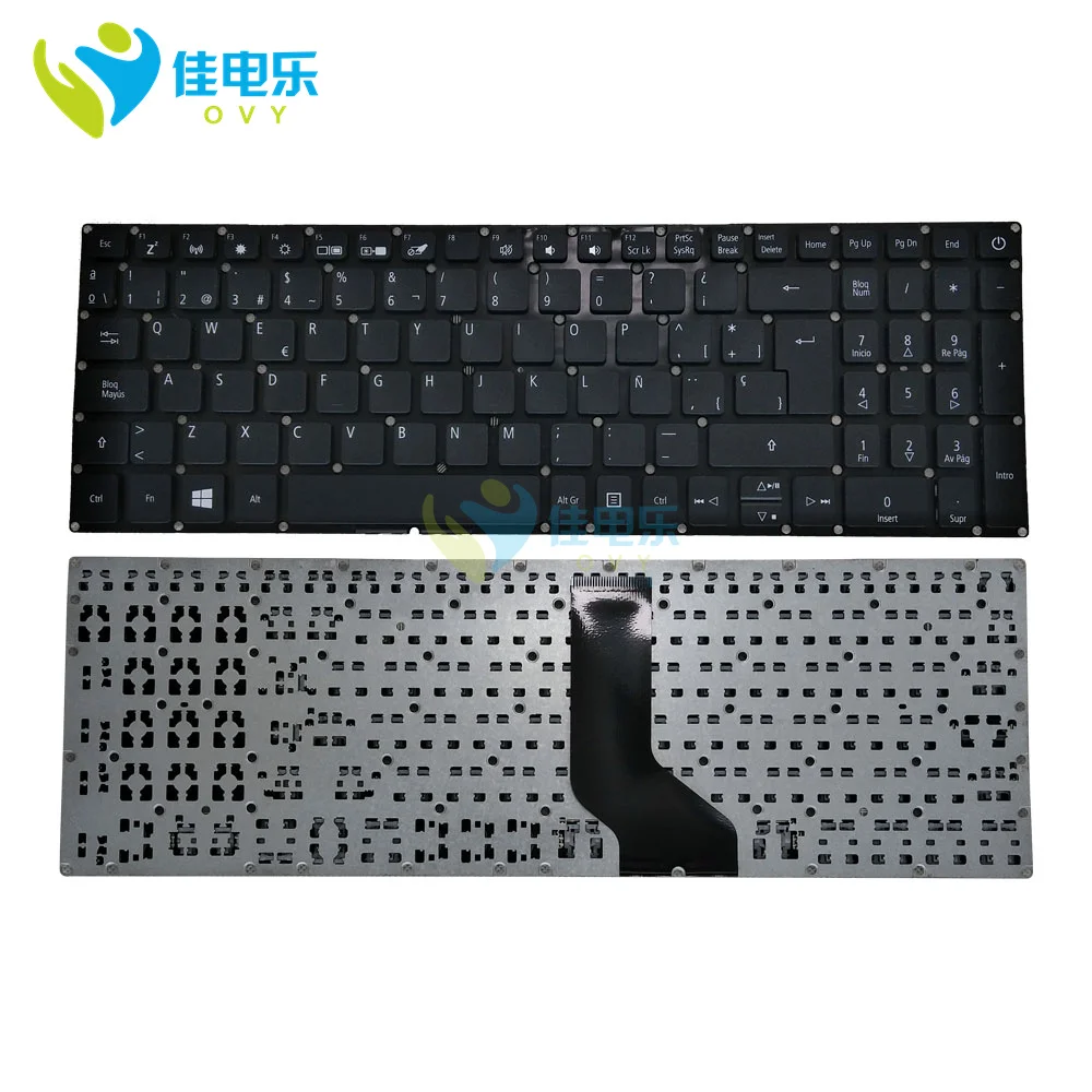 

SP/ES US ноутбук с испанской клавиатурой для Acer Aspire A315-33 31 A315-32 41G A315-41 испанская сменная клавиатура A315-21