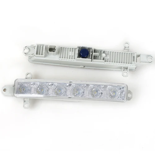 Imagen 2 del producto Luz de circulación diurna DRL para coche, lámpara de 6LED para Citroen C1 2006-2017, Citroen C3 2015-2019 9677409380 9802795580 PG2044330