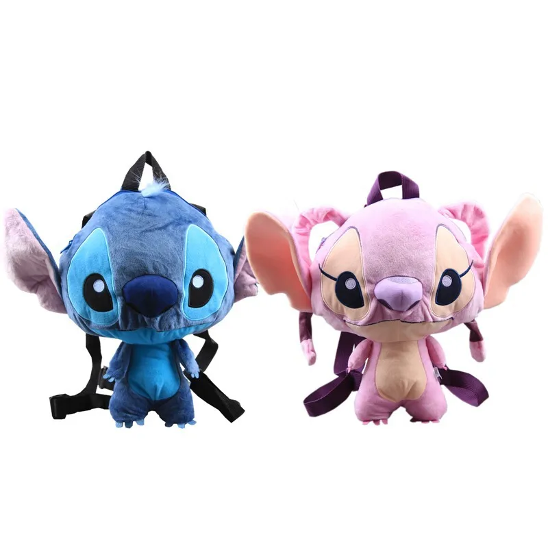 

Disney girls Stitch Plush Backpacks cute Stuffed Animals toys boys School Bag kids gift