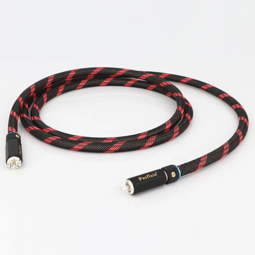 Preffair X414 Versilbertes digitales Koaxial-Audiokabel mit versilbertem RCA-Stecker, digitales HIFI-Audio-RCA-Kabel – Detail 5