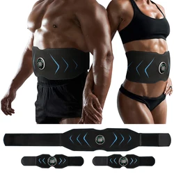 Cinturón de adelgazamiento corporal EMS, banda Abdominal eléctrica para la cintura, estimulador muscular inteligente del Abdomen, entrenador de abdominales, Fitness, Pérdida de peso, quema de grasa faja hombre estimula