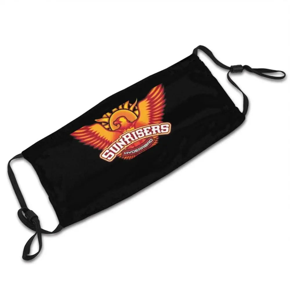 Sunrisers hyderabad máscara adulto criança lavável pm2.5 filtro logotipo criatividade cricket twenty20 premier ipl índia sunrisers indianos