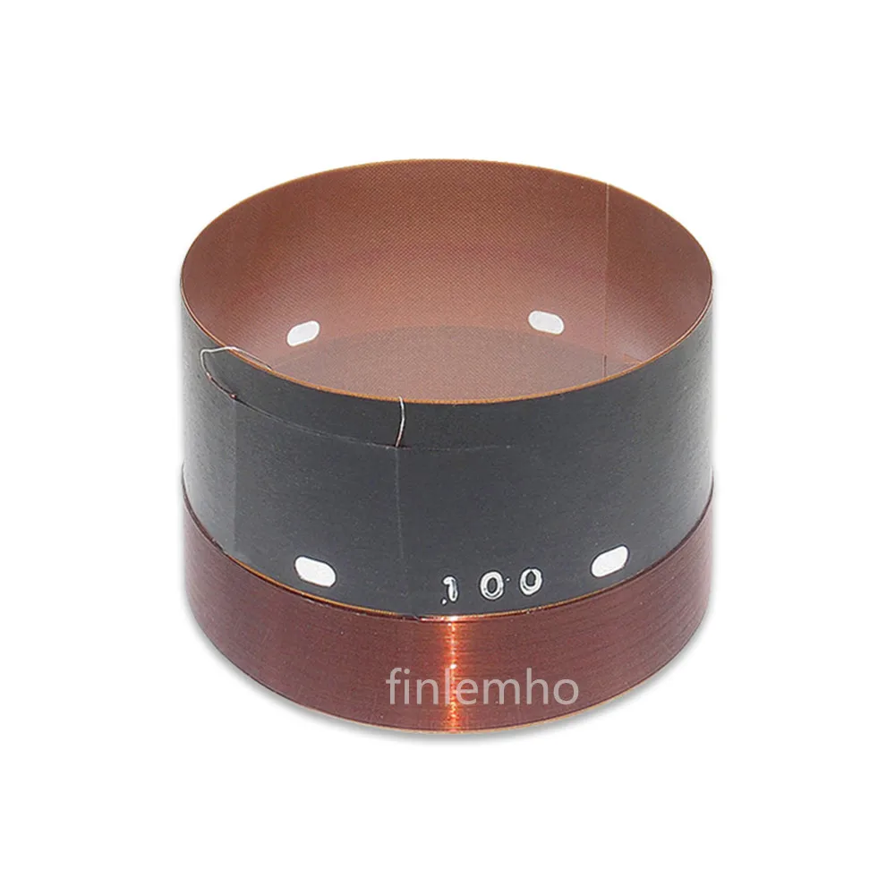 100mm Speaker Woofer Voice Coil 1600W Max 18 Inch Subwoofer Bass Repair Parts With Outer 2 Layers Copper Wire Glass Fiber Former