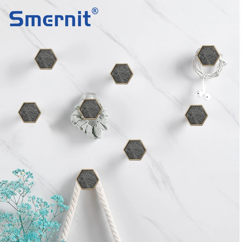 Hexagon Furniture Handles for Cabinets and Drawers Door Knobs Kitchen Cupboard Wardrobe Pulls Stylish Decorate