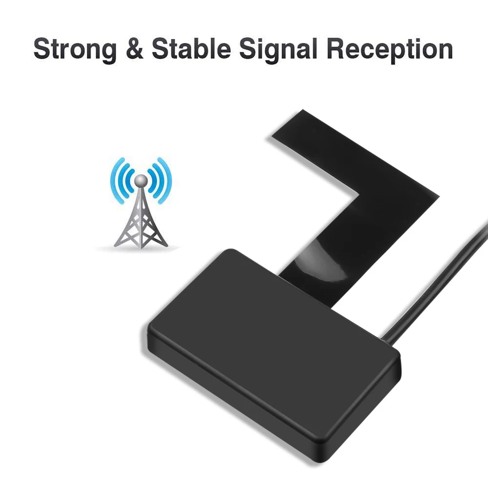 DAB/DAB+ Radio samochodowe Jednostka główna Antena Antena Montaż na przedniej szybie Wtyczka SMB Odbiornik sygnału Europa DAB DAB+ Odbiornik sygnału