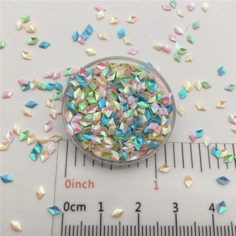 30g 2x4mm 3d Rhombus Sequins Glitter Paillettes For DIY Nail Craft,Craft Making, Wedding Decoration confetti Wholesale