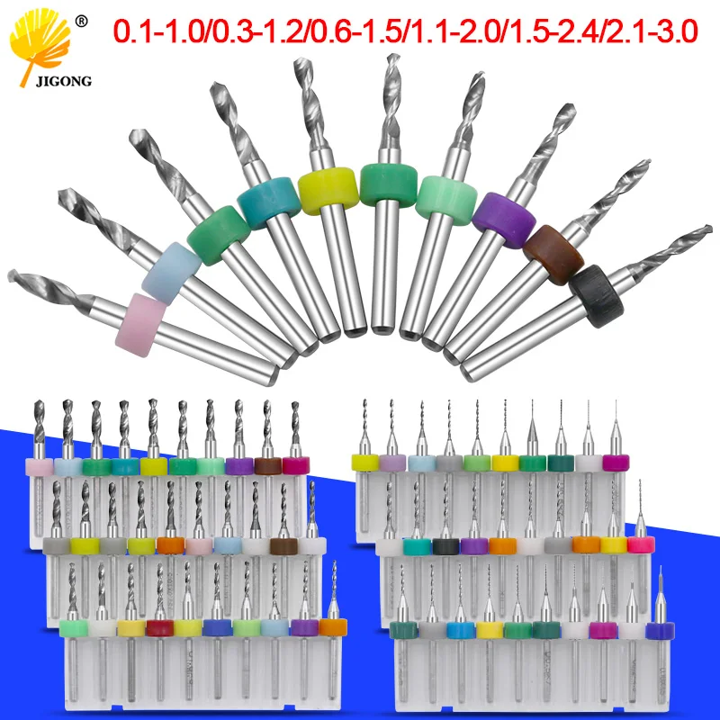 0.1-3.0mm Print Circuit Board Drill Bits Carbide Micro Drill Bits CNC PCB Twist Dril