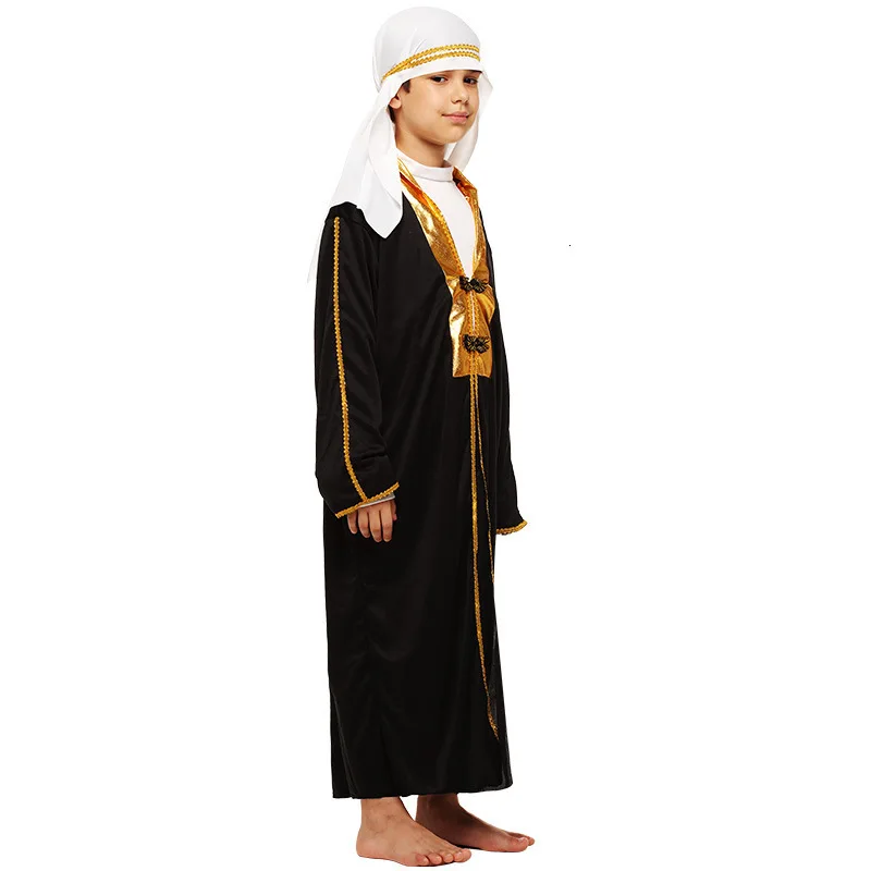 Costume de fête d'halloween aladdin pour enfants, robe de carnaval pour garçons, lampe de génie, robe de carnaval pour garçons