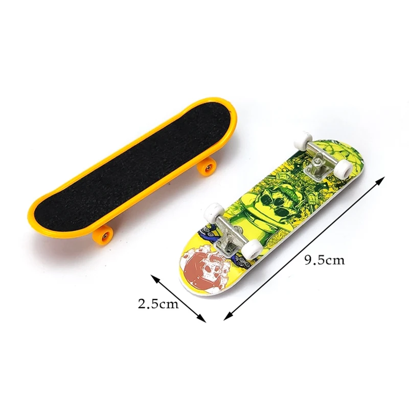 3 PCS Fingerboard Finger Scooter Mini Skateboard Deck lega/plastica Antistress Tech staffa pannello Desktop Non giocattoli Training