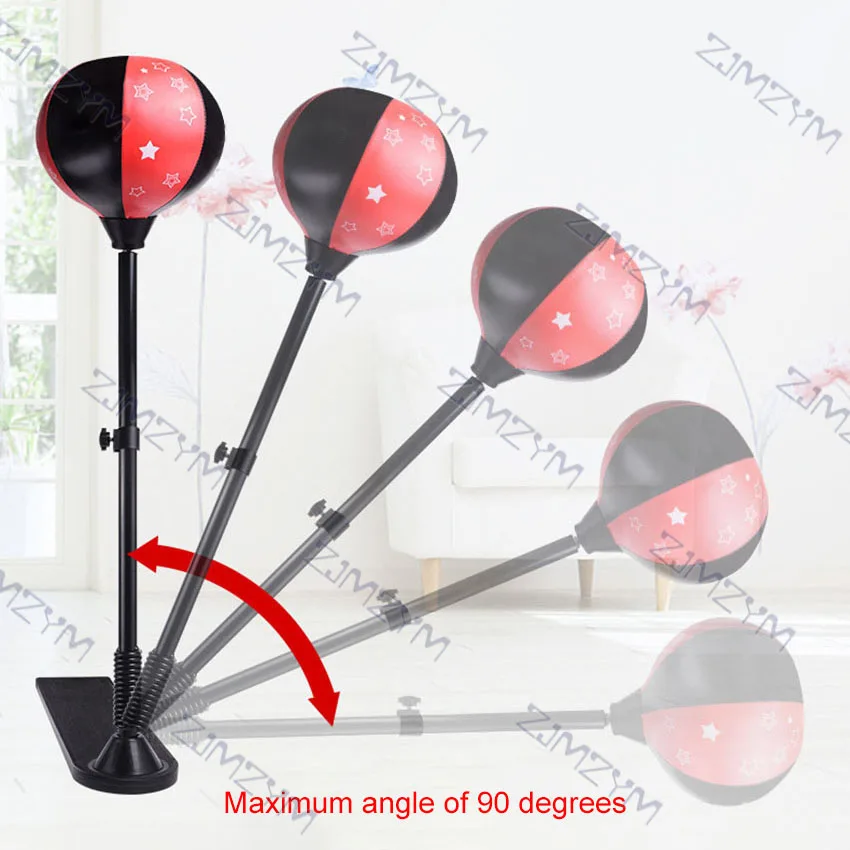 Vertical Boxing Ball Adjustable Children Fitness Boxing Set Punch Pear Speed Ball For Kids Punching Sports Gym Home Training
