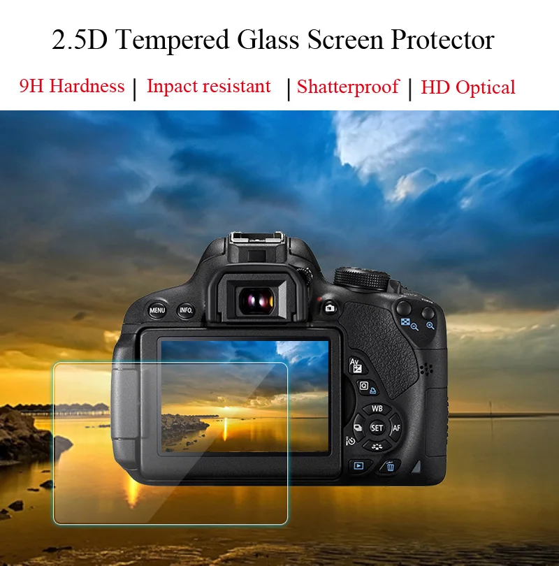 2pcs Tempered Glass for Sony RX100 III IV V RX100 VI RX100 VII Anti-riot 9H Screen Protector Film