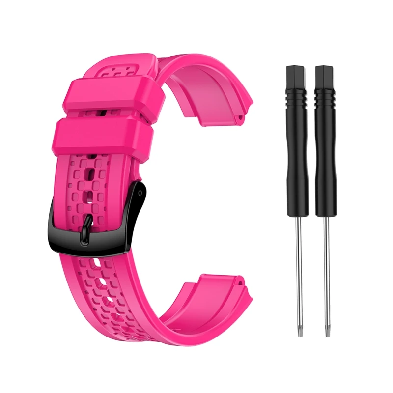 Pulseira de silicone para relógio garmin-forerunner 25, nova pulseira de silicone para substituição em relógio feminino com gps, código pequeno, ferramenta, 2020 a 2021