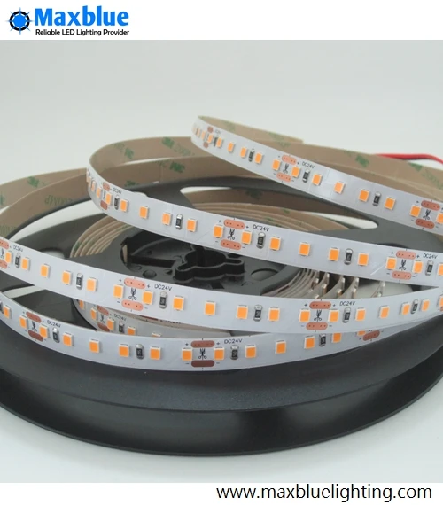 

Superbright 2835SMD LED (22-24lm/led) 120leds/m LED Strip Light 3000K Ra80, 12W/M DC12V