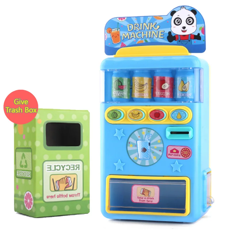 Mini Simulation Coin-Operated Beverage Cending Vachine Game House Toy Children's Educational Play House Children's Birthday Toy